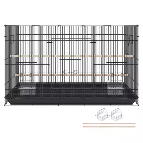 VEVOR 30 inch Bird Cage Metal Large Parakeet Cages for Cockatiels Small Parrot