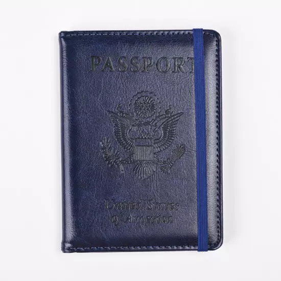 Slim Leather Travel Passport Wallet Holder RFID Blocking ID Card Case Cover