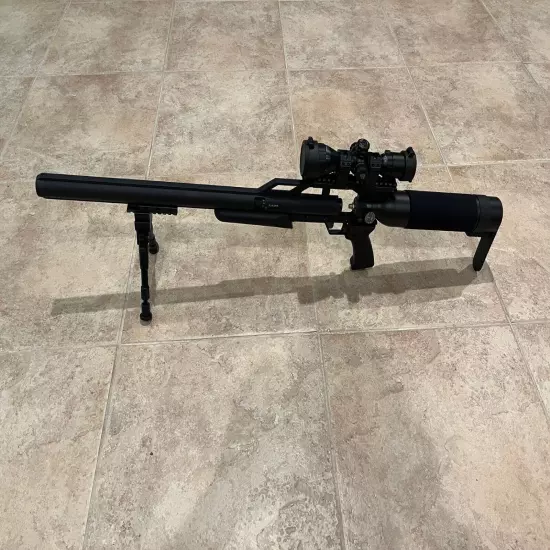 AirForce Condor SS PCP Air Rifle, Spin-Loc Tank .22 with Scope, Bipod, and Ammo