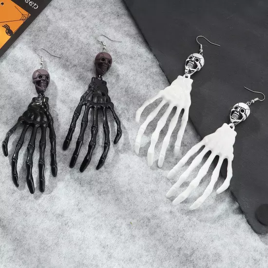 Exaggerated Horror Funny Ghost Hand Earrings