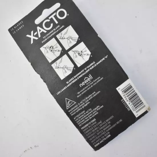 Lot of 2 Packs X-ACto #11 Blades 15/Pack X411 Refills Fits Type A Handles