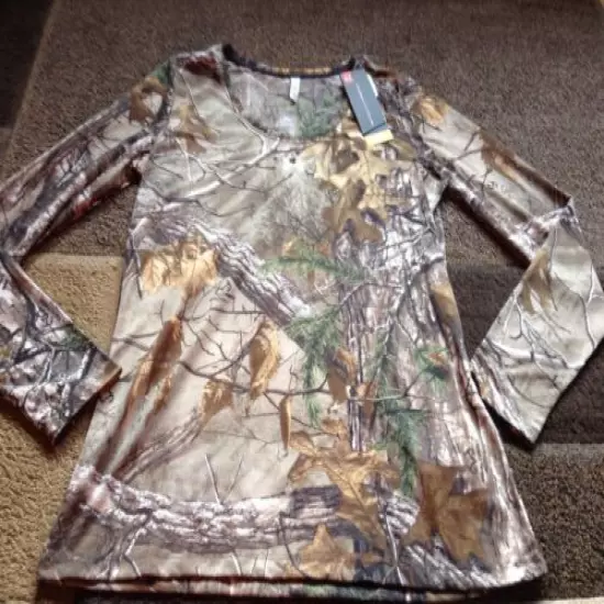 Womens Under Armour threadbone Realtree early season l/s shirt size L(NWT)