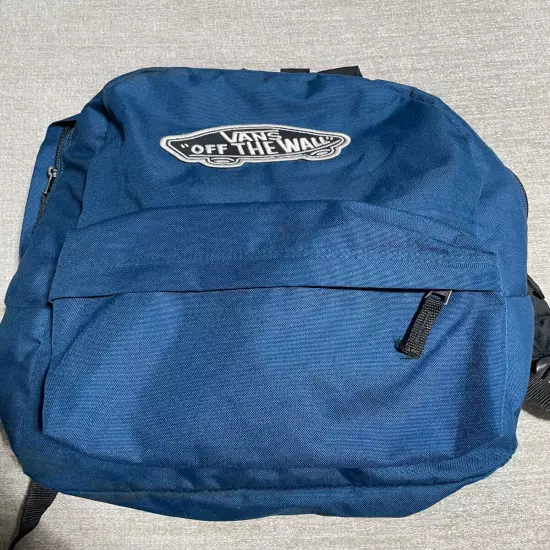 VANS Off The Wall Old Skool Backpack Schoolbag Blue Punk Skateboard