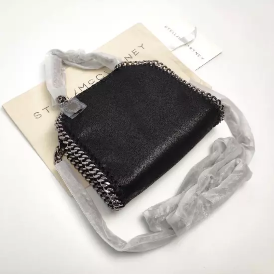 STELLA MCCARTNEY FALABELLA Chain Black Mini Tiny Tote Bag 2way