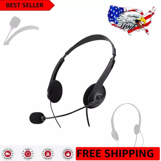 Comfortable Noise-Cancelling Headset with Volume Control for Clear Communication