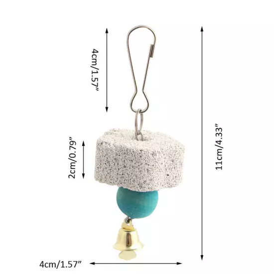 Parrot Stone Grinding Teeth Mineral Rock Chewing Toy with for Bird