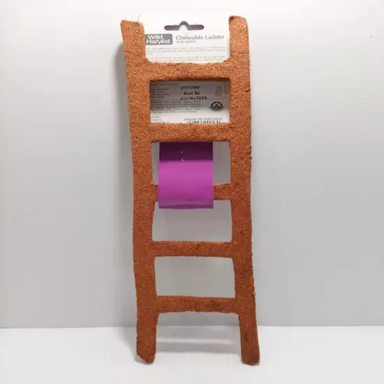 Wild Harvest Chewable Ladder for Birds, Chewable Exercise Toy, Made with Alfalfa