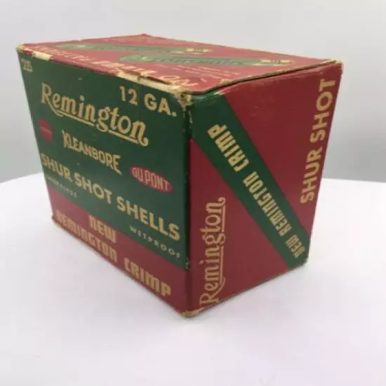 VINTAGE REMINGTTON 12 GA. SHOTGUN SHELL BOX - JUST BOX (I518)