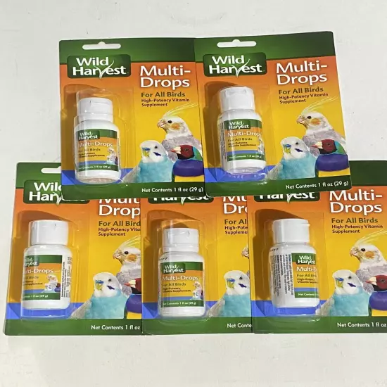 Wild Harvest Multi Drops vitamin mineral supplement 1 oz bottle Each 5 Pack