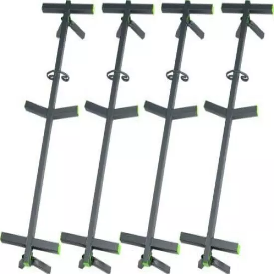 4-Pack Hunting Tree Climbing Sticks w/ Adjustable Woven Straps & Steel Ladder