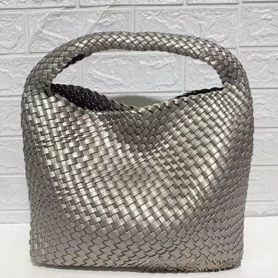 Women Woven Handbag High Quality Lightweight Travel Expanding Folders