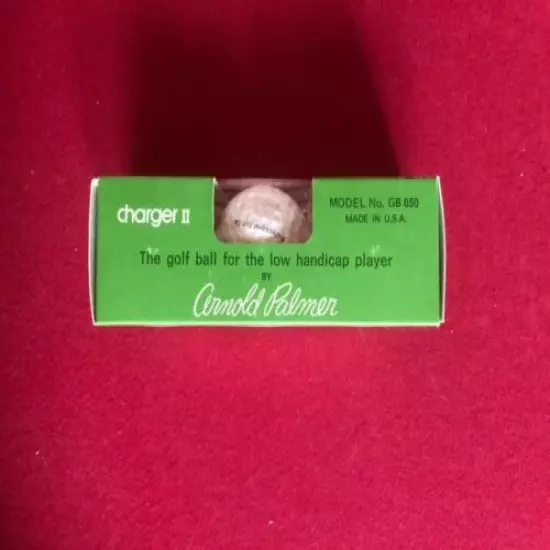 1973, Arnold Palmer, "Un-Opened" Sleeve "Charger II" Golf Balls (Scarce/Vintage)