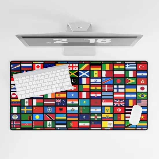 144 Flags of the Countries of the World, International Gift Desk Mats