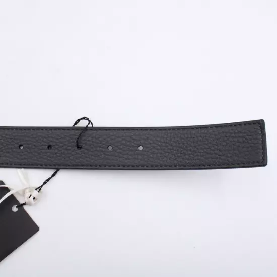 Fendi Reversible Belt Squared FF Logo Water Droplet Effect Buckle in Black/Grey