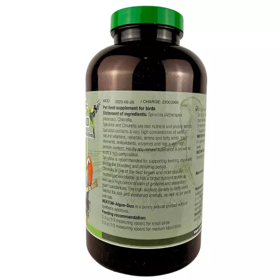 Nekton Algae-Duo pure Spirulina and chlorella for birds