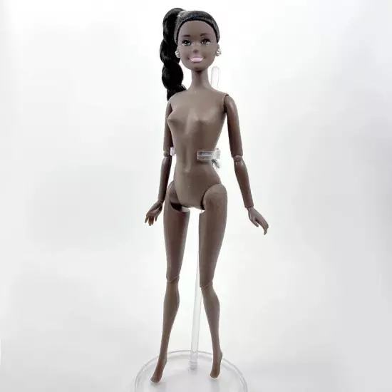 1:6 BJD Dolls Chocolate Movable Jointed Nude Doll Body Black Hair Heads Kid Toys