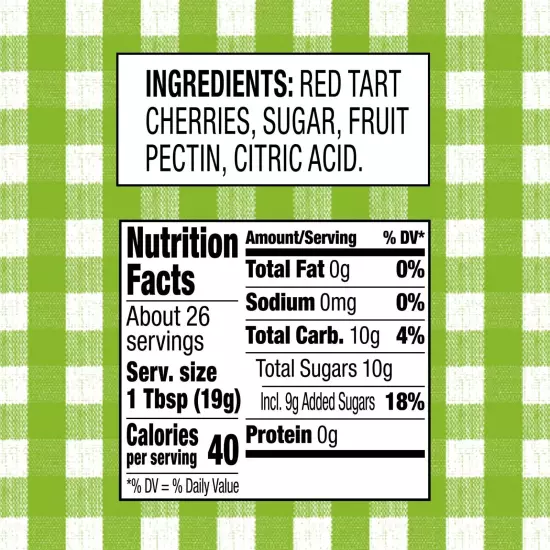 Smucker's Natural Red Tart Cherry Fruit Spread, 17.25 Ounces