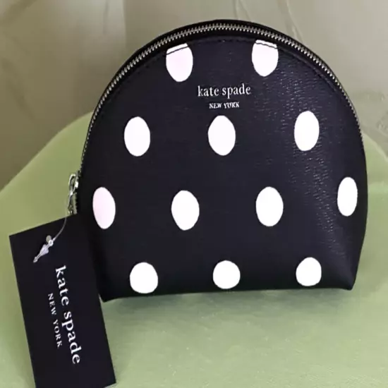 KATE SPADE MORGAN SUNSHINE DOT 3-PIECE TRAVEL SET:NWT COSMETIC,JEWELRY,PASSPORT