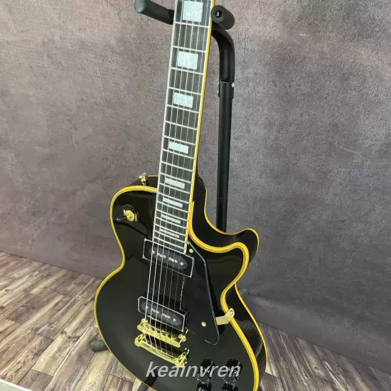 Custom Les Paul Electric Guitar Vintage 1956 Black Beauty P90 pickup 6 strings