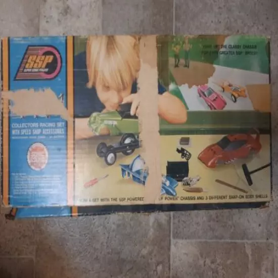 Vintage SSP Super Sonic Power Empty Cardboard Box