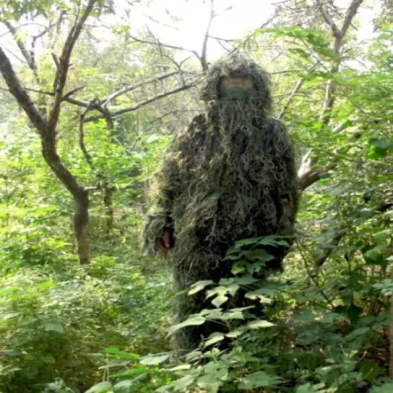 3D Jungle Camouflage Suit Yee SniperTactics Ghillie Paintball Hunting Suit