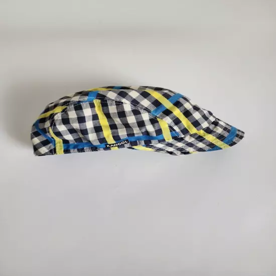 Kangol Mens Cotton Plaid Summer Cap Size S NWOT