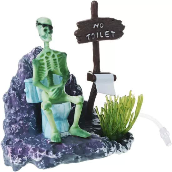 Pirate Skeletons on Toilet Live Action (Light Blue)