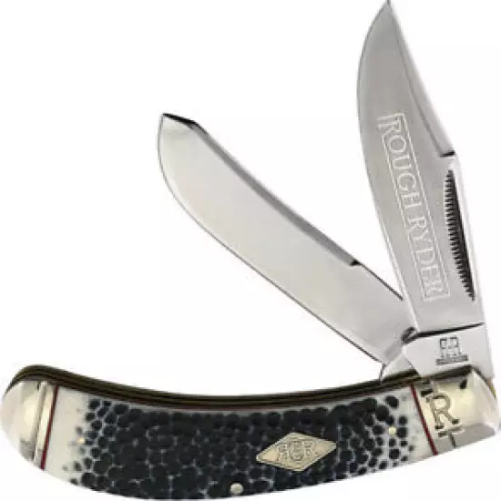 Rough Ryder RR2322 / KB275R Buckshot Trapper Bone Stainless Steel Folding Knife