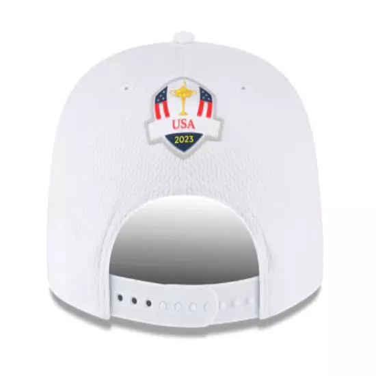 NEW Men's New Era White 2023 Ryder Cup Practice Rounds The Golfer Rope Snapback