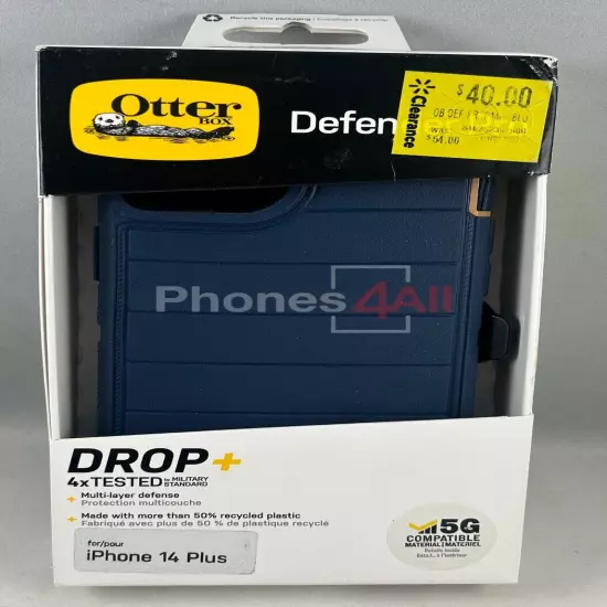 Otterbox Heavy Duty Defender Pro Apple iPhone 14 Plus Blue Suede Shoes