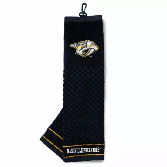 Nashville Predators NHL Tri-Fold Embroidered Golf Towel,Officially Licensed