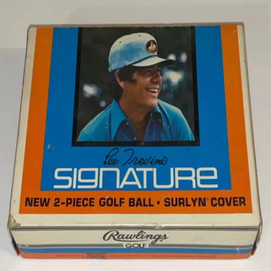 LEE TREVINO SIGNATURE GOLF BALLS 11 RAWLINGS 2-PIECE SURLYN COVER RARE Vintage