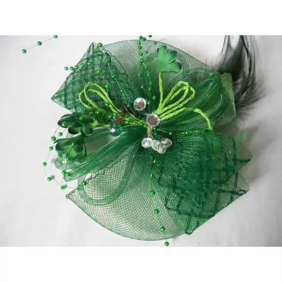 Green fascinator hat headpiece Kentucky derby fascinator hat, green fascinator