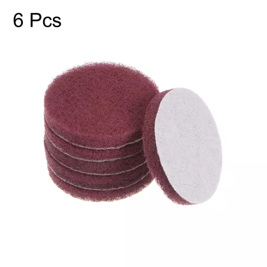 6pcs Drill Power Brush 3 inch Tile Scrubber Scouring Pads 320-400 Grit