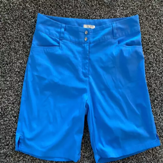 adidas golf shorts blue womens size 10 