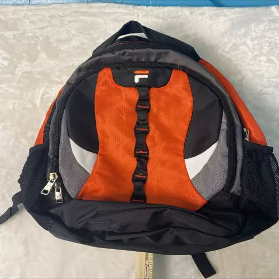 Fila backpack Orange Black Flex Strap System ￼