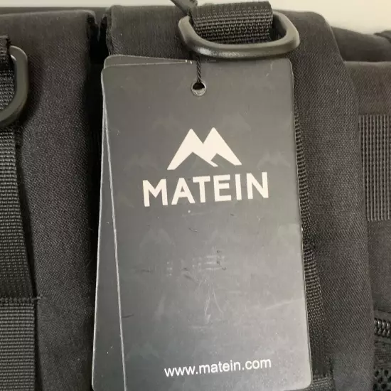 Matein Travel Laptop Backpack Computer Bag Black Many Pockets 5 Zippers New