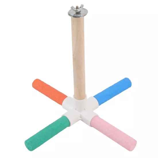  Cross Stand Stick Colorful Safe Healthy Matte Bird Cage Perch Stick W AD5