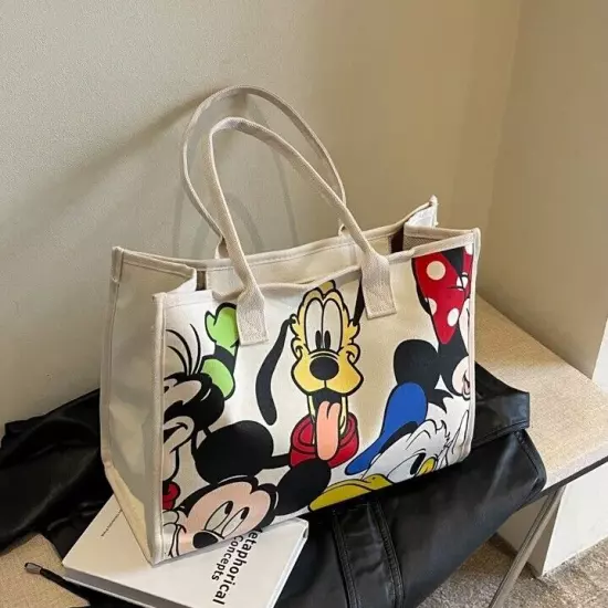 DISNEY MICKEY PLUTO WOMEN HANDBAGS New Versatile Travel Tote Shoulder Ladies Bag