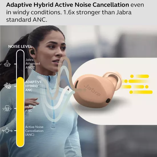 Jabra Elite 8 Active - Advanced HearThrough Wireless Bluetooth Sports Earbuds