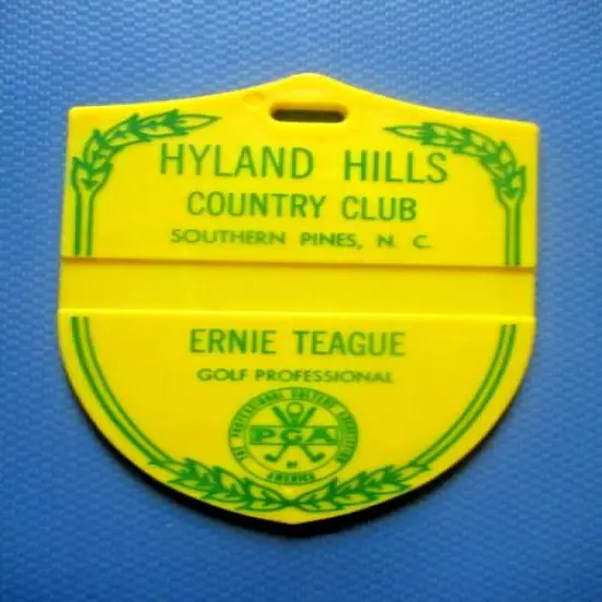 vtg - PGA Golf Bag Tag - HYLAND HILLS COUNTRY CLUB cc - Southern Pines NC