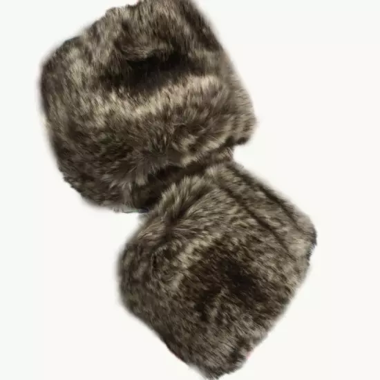 Chic Winter Warm Women Faux Fur Fluffy Elastic Wrist Cuffs Arm Warmer Plush