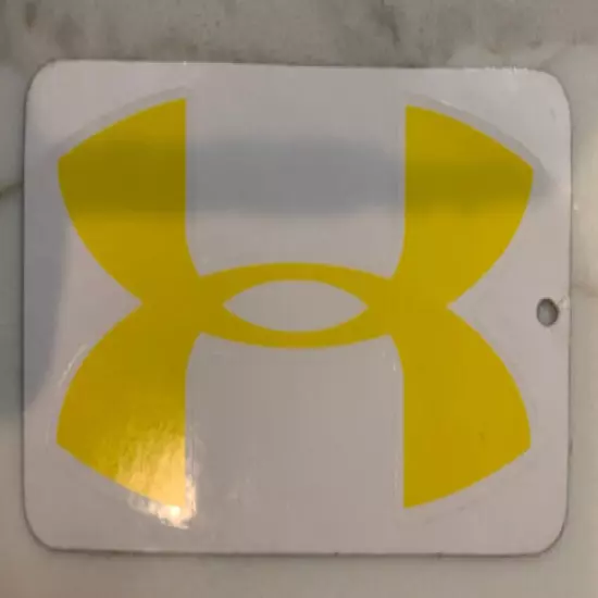 Under Armour Armor Yellow Color Tactical Vinyl Sticker Decal OEM Original