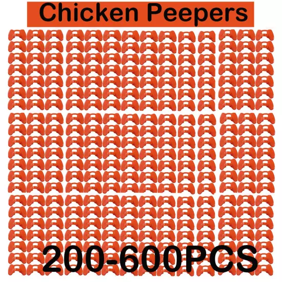 200-600pcs No Fight Pinless Chicken Peepers Pheasant Poultry Blinders Spectacles