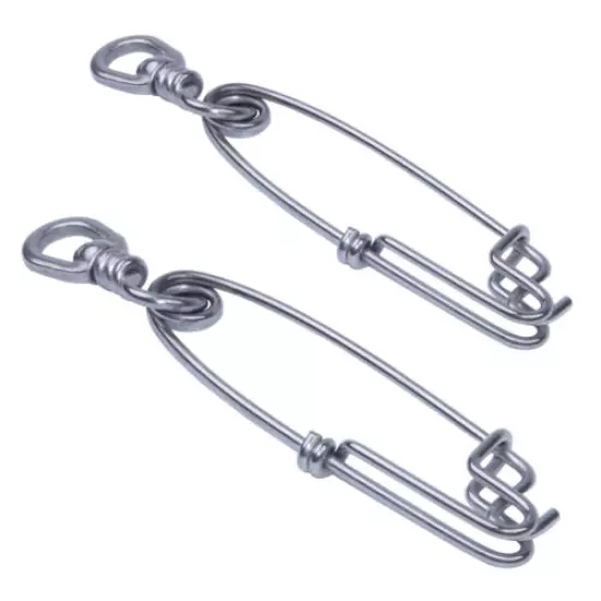 Long Line Clips Stainless Steel Snap Swivel Longline Branch Hanger Tuna Clip