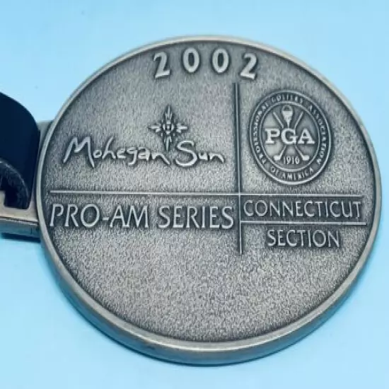 2002 PGA Mohegan Sun PRO-AM Shootout Party Pewter Bag Tag