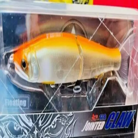 Gan Craft Jointed Claw 128F JDM Swimbait 5", 3/4oz #20 Kinokuni Orange NIB