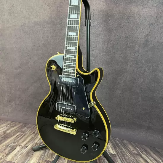 Hot sales Vintage 1956 Les Paul Custom Black Beauty Electric Guitar Fast Shippin