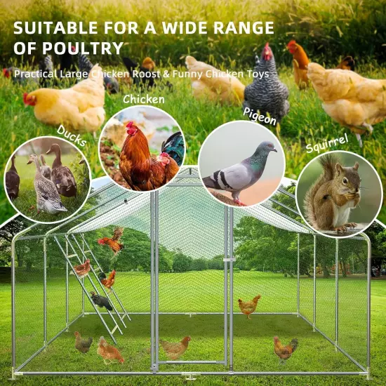 Chicken Roosting Ladder for Chicken Coop Galvanized and Log Stand Chicken Perch