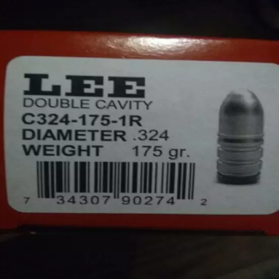 90274 Lee 2-Cavity Mold 8mm Rem Magnum 324 Diameter # 90274 New!